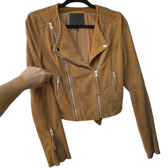 Paige Tiana Suede Cropped Jacket - Picture 3 of 10